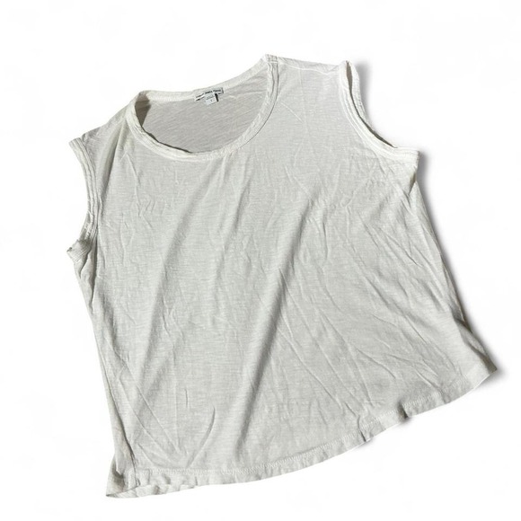 James Perse Tops - James Perse White Cotton Modal Slub Muscle Tank Top WSVH3612CU Size 1